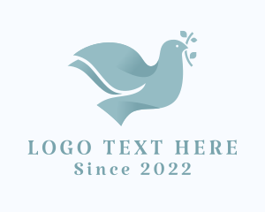 Peace Dove Catholic Bird logo