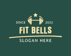 Fitness Barbell Gym logo design