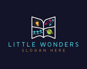 Children Preschool Education logo design