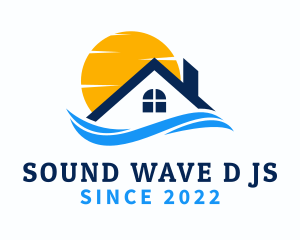 Sunset Wave Home Realtor logo design