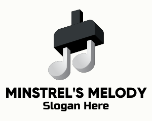 Plug Musical Note logo design