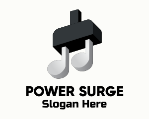 Plug Musical Note logo