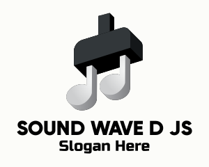 Plug Musical Note logo design