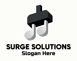 Plug Musical Note logo
