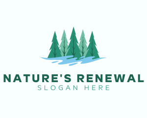 Natural Pine Tree  logo