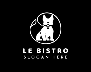 French Bulldog Pet logo design