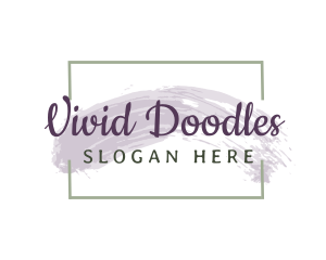 Elegant Watercolor Wordmark logo design