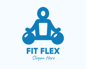 Blue Fitness Gym Instructor logo