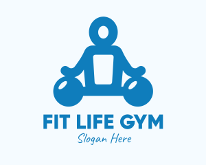 Blue Fitness Gym Instructor logo