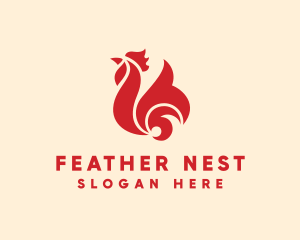 Tribal Chicken Rooster  logo
