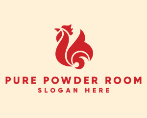 Tribal Chicken Rooster  logo design