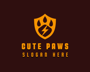 Paw Pet Shield logo design