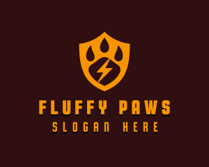 Paw Pet Shield logo design