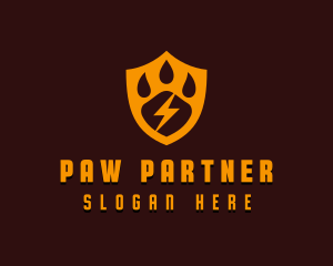 Paw Pet Shield logo design