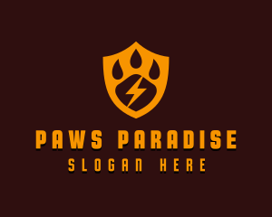 Paw Pet Shield logo design