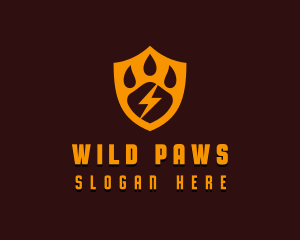 Paw Pet Shield logo design