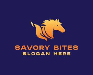 Stallion Horse Fire logo