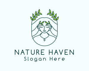 Nature Woman Deity logo design