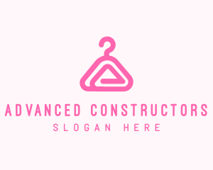 Pink Hanger Letter A logo design