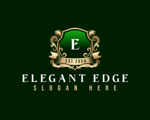 Elegant Crest Shield logo design