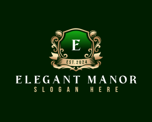 Elegant Crest Shield logo design