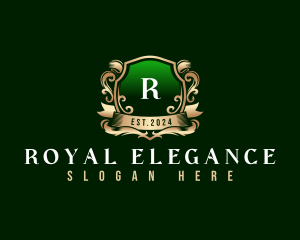 Elegant Crest Shield logo design