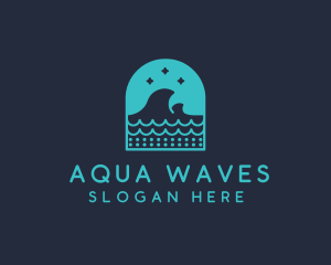 Surf Ocean Waves logo design