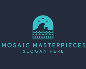 Surf Ocean Waves logo design