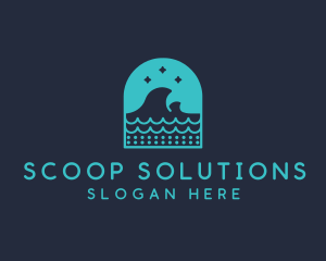 Surf Ocean Waves logo design