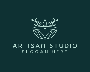 Artisanal Scented Candle logo design