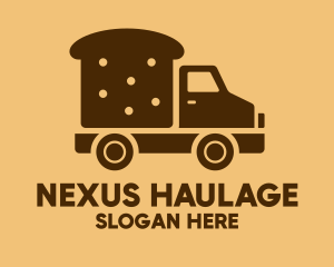 Bread Delivery Van Truck logo design