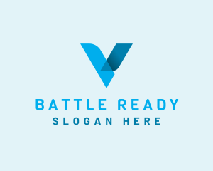 Tech Startup Letter V logo