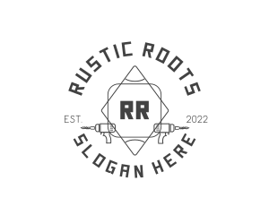 Drill Handyman Repair logo design