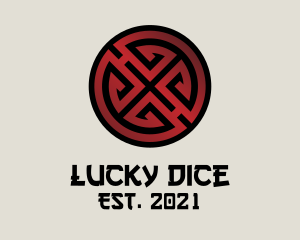 Red Asian Lucky Charm logo design