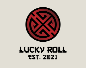 Red Asian Lucky Charm logo design