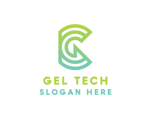 Green Tech Letter G Outline logo design