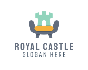 Furniture Armchair Castle logo design