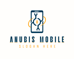 Phone Repair Wrench logo design