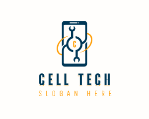 Phone Repair Wrench logo design