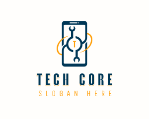 Phone Repair Wrench logo design