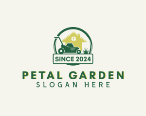 Home Landscaping Lawn Mower logo design