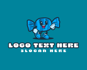 Sweet Candy Character logo