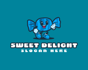 Sweet Candy Character logo