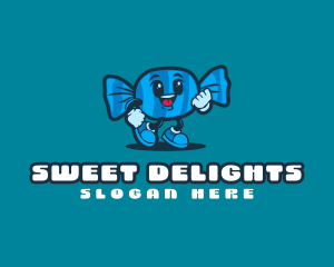 Sweet Candy Character logo