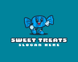 Sweet Candy Character logo