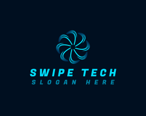 Spin Tech Blade logo design