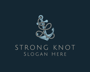 Sailing Anchor Rope Letter L logo