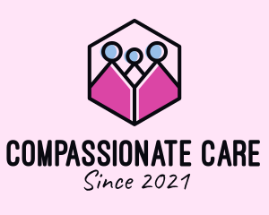 Hexagon Family Care logo design