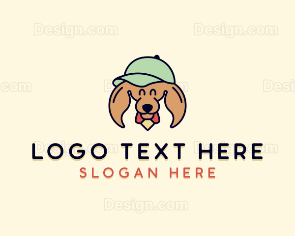 Dog Puppy Cap Logo