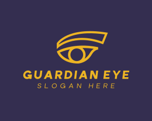 Yellow Esthetician Eye logo design